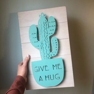Light-up Cactus Sign